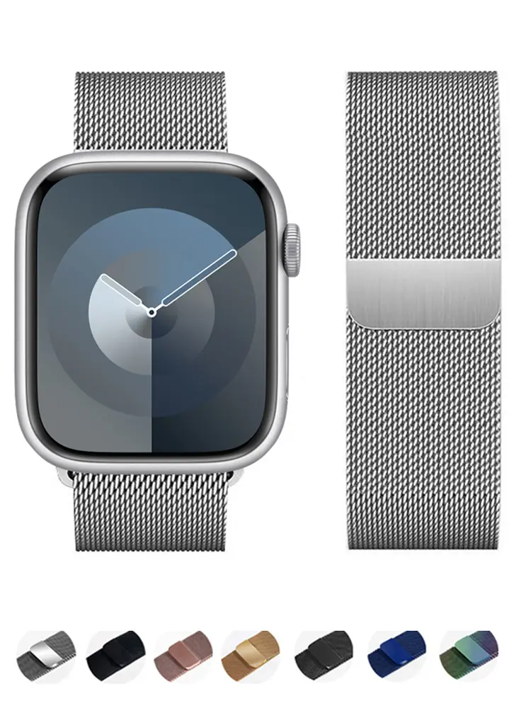 Apple Watch 스트랩 용 밀라노 루프 46mm 44mm 45mm 40mm 42mm 41mm 38mm 49mm 팔찌 iWatch 시리즈