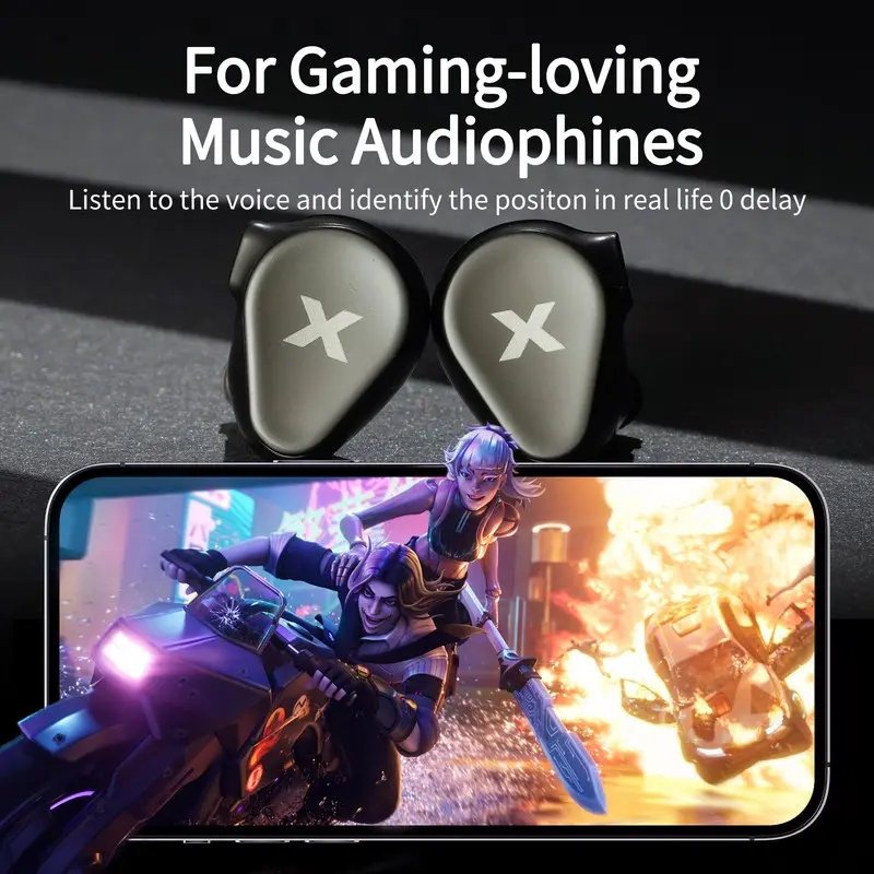 DUNU Titan X HiFi IEM 이어폰 듀얼 마그네틱 다이나믹 드라이버 금속 합금 하우징 오디오파일 게임용 3.5mm/TypeC 마이크