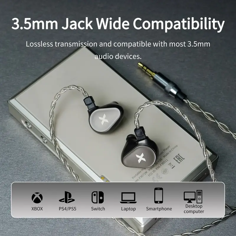 DUNU Titan X HiFi IEM 이어폰 듀얼 마그네틱 다이나믹 드라이버 금속 합금 하우징 오디오파일 게임용 3.5mm/TypeC 마이크