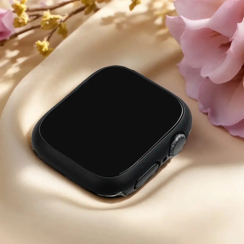 강화 유리 + 케이스 Apple Watch 38mm 40mm 41mm 42mm 44mm 45mm 46mm 화면 보호기 보호 커버 iWatch