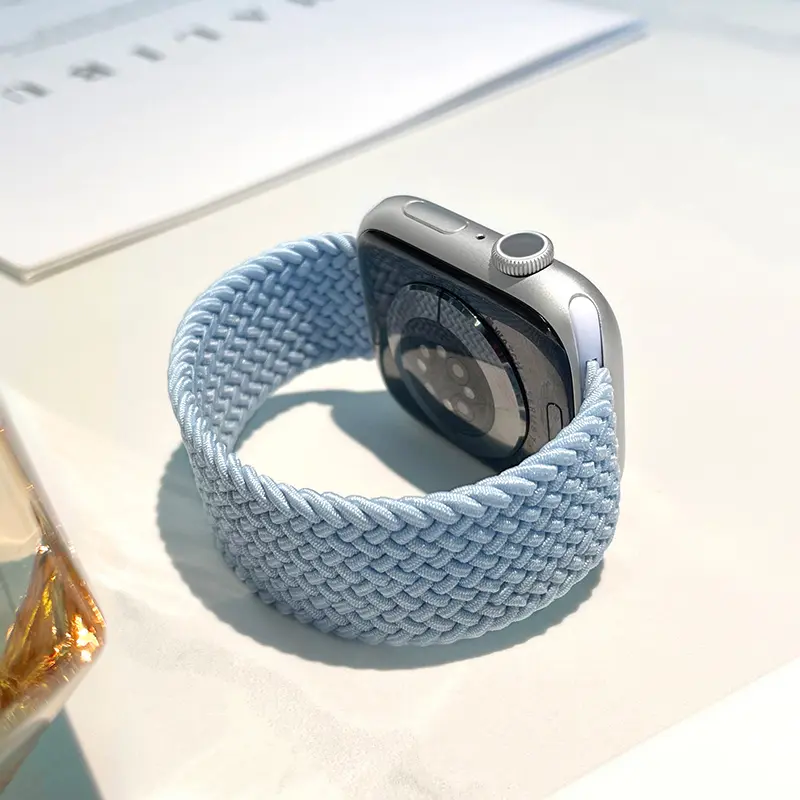 애플워치용 브레이디드 솔로 루프 스트랩 밴드 46mm 44mm 40mm 45mm 41mm 42mm 코레아 팔찌 iWatch 시리즈 11 10
