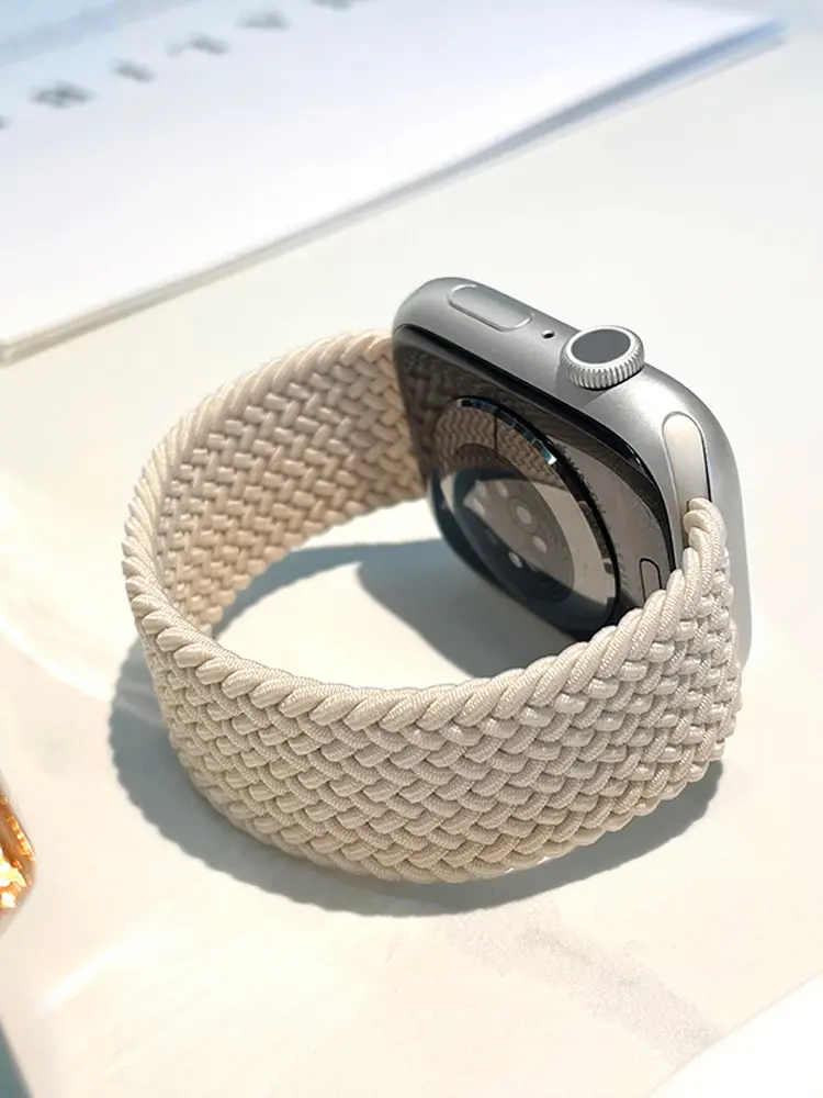 애플워치용 브레이디드 솔로 루프 스트랩 밴드 46mm 44mm 40mm 45mm 41mm 42mm 코레아 팔찌 iWatch 시리즈 11 10