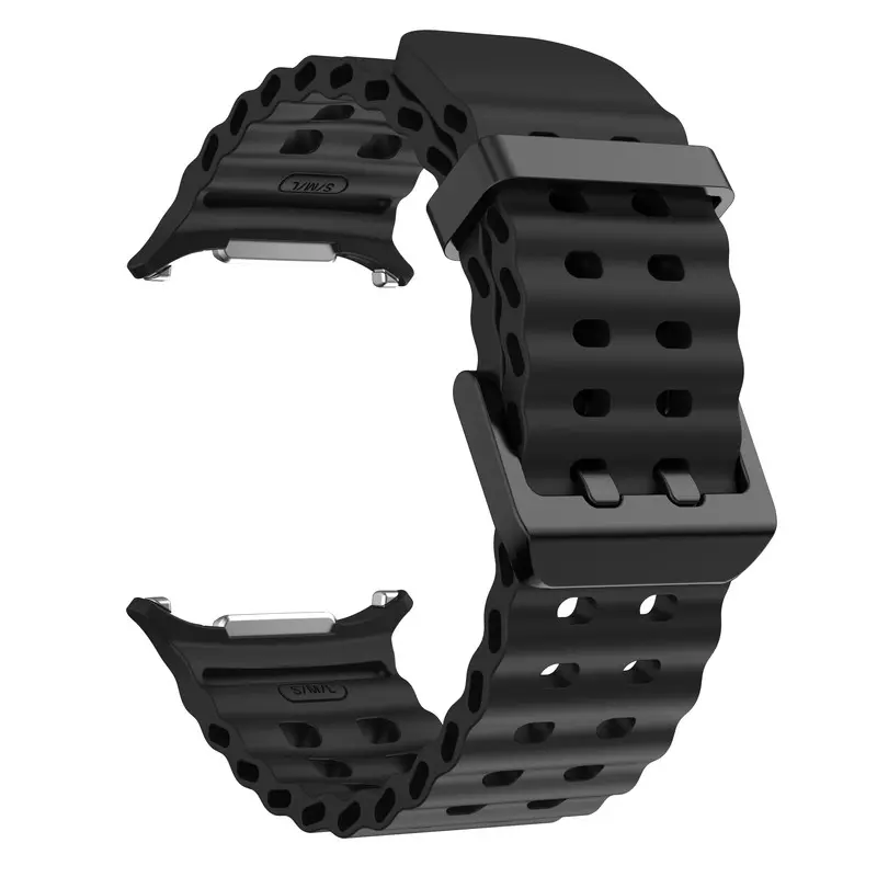 삼성 갤럭시 시계 울트라 47mm 스포츠 실리콘 스트랩 팔찌에 대한 해양 밴드 GalaxyWatch 울트라 시계 밴드 액세서리