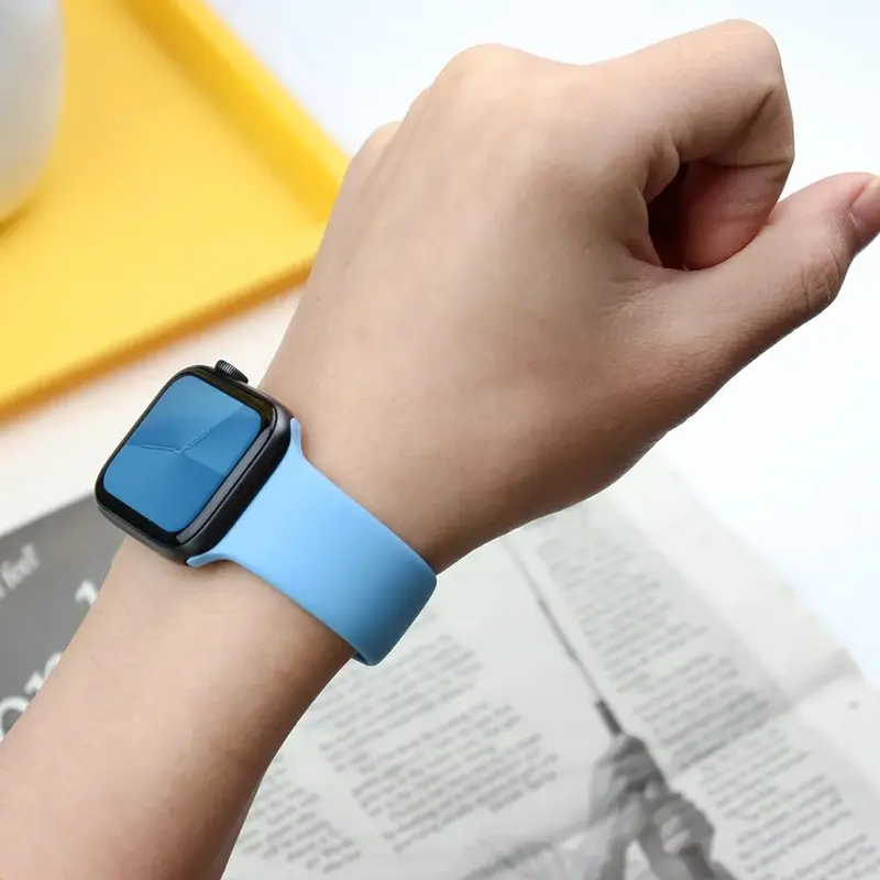 애플 워치 스트랩용 실리콘 밴드, 스포츠 팔찌, iwatch 시리즈 8, 7, 6, 5, 4, 3, SE 9, 울트라 2, 49mm