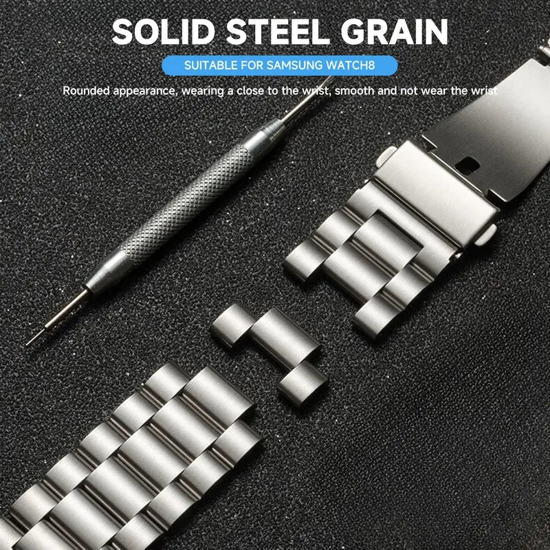 삼성 갤럭시 워치 9 8 40mm 44mm 8 클래식 46mm용 메탈 밴드, 갤럭시 워치 울트라 2026 47mm용 스테인리스 스틸 스트랩