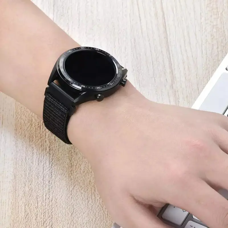 나일론 루프 스트랩, 가민 포러너 55 165 265 965 255 액티브 5, 비보무브 트렌드, 비보액티브 5, 베누 3/2 팔찌 벨트
