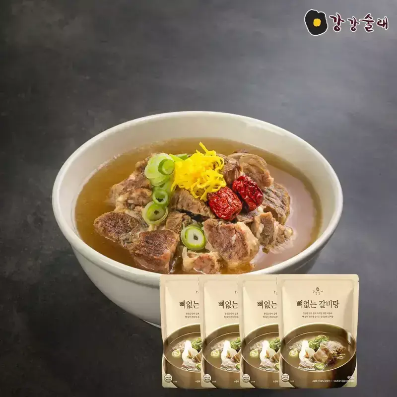 [강강술래] 뼈없는 갈비탕 600g x 4팩