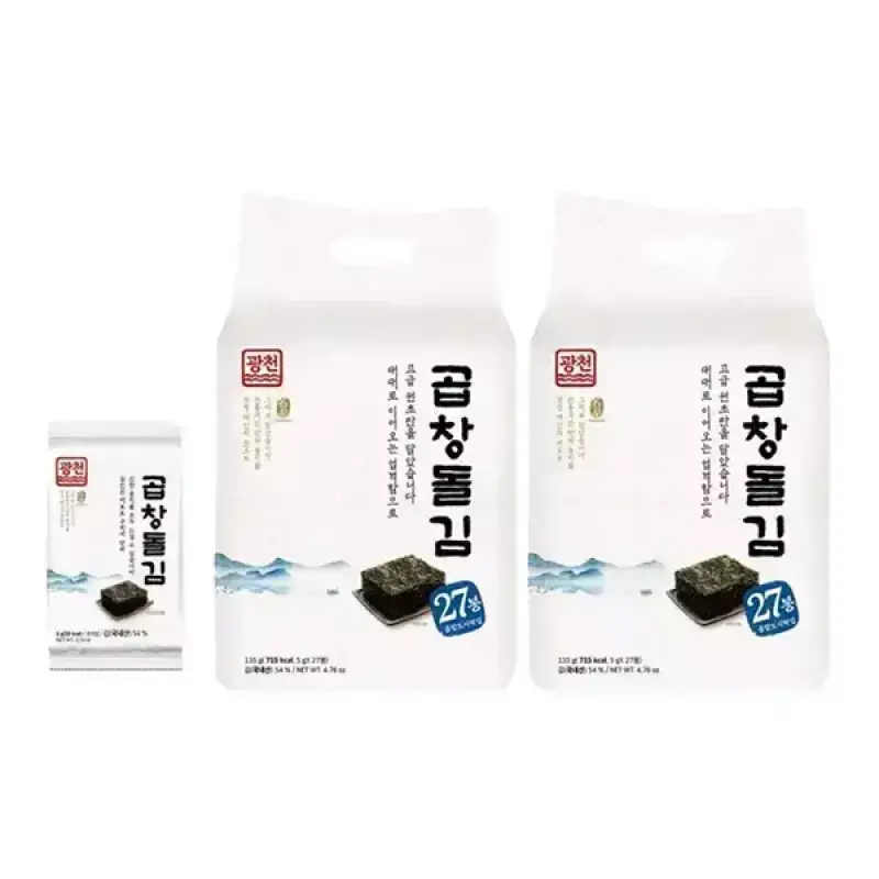 광천 곱창 돌김 5g, 27입, 2개