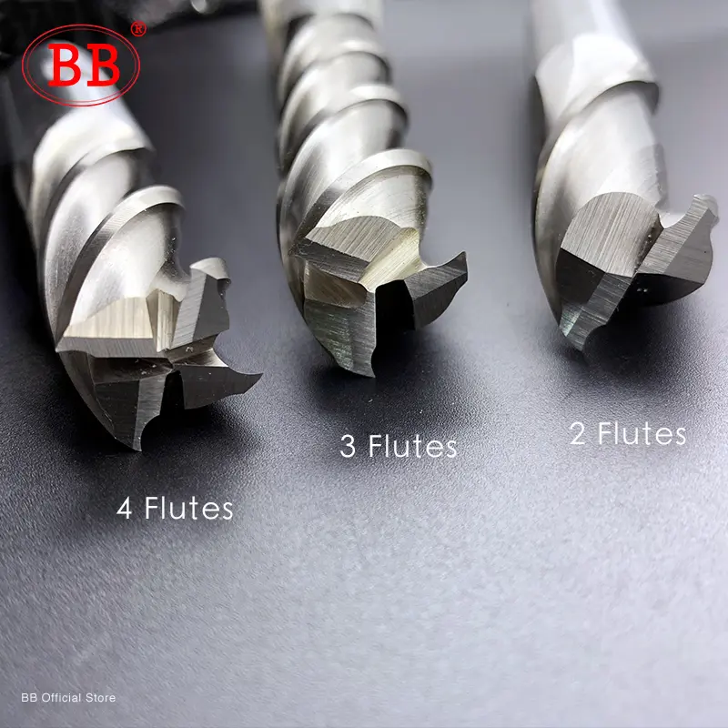 BB HSS 코발트 밀링 커터 2~4 플루트 1-32mm