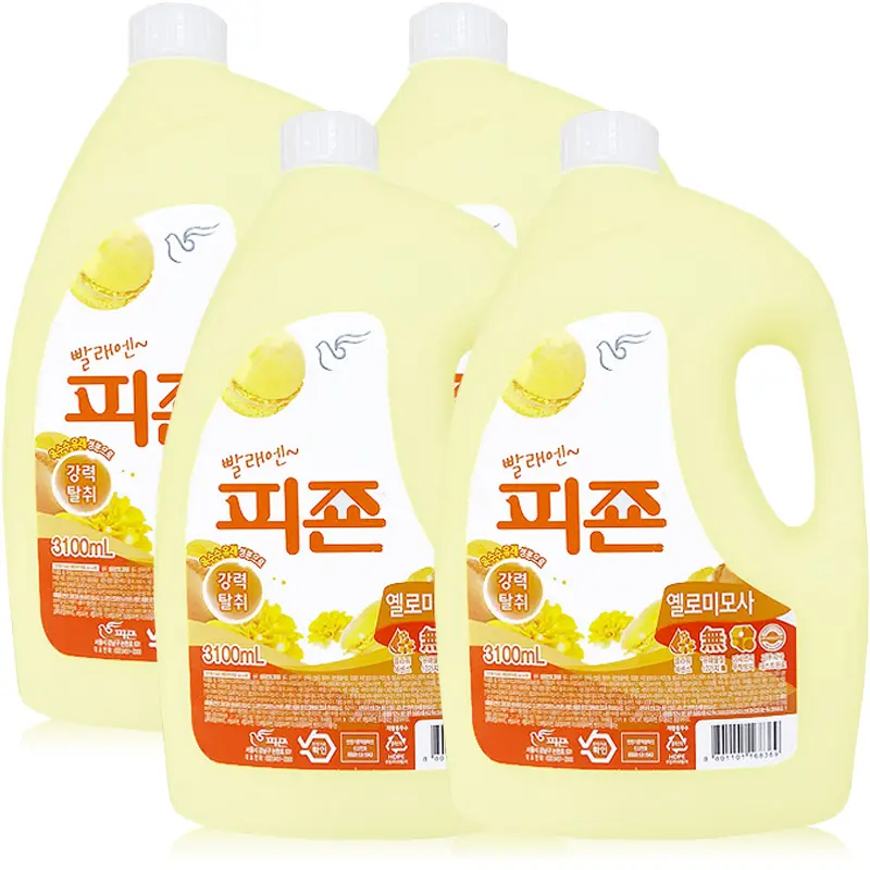 피죤 미모사 3100ml x 4개 섬유유연제 세탁유연제