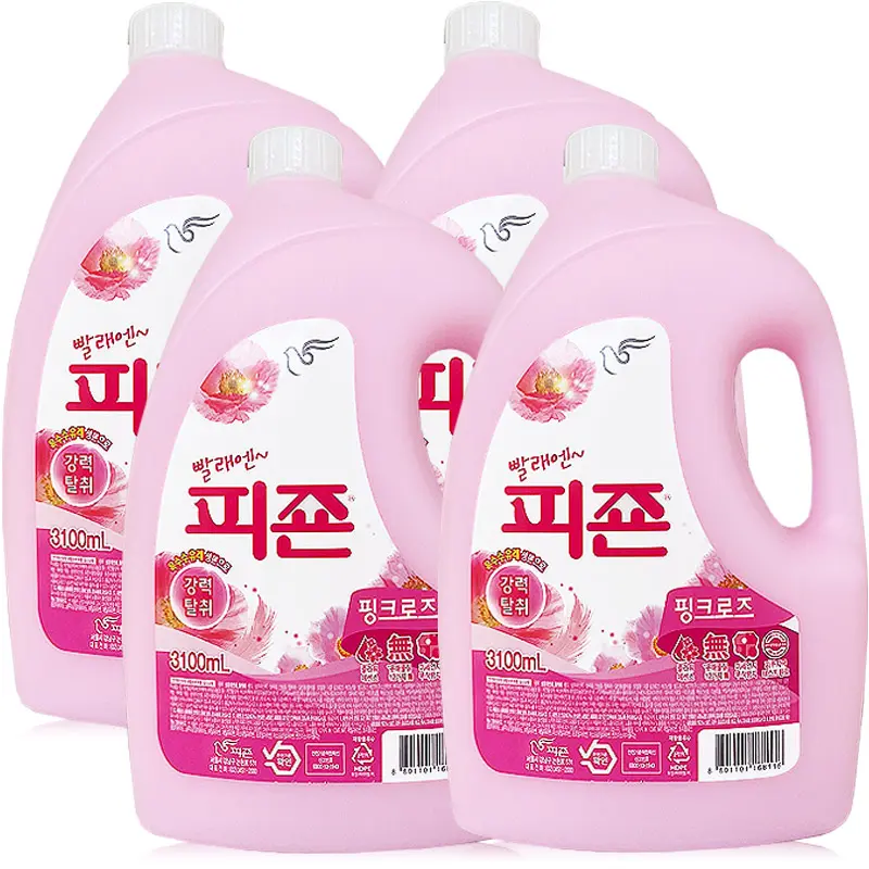 피죤 미모사 3100ml x 4개 섬유유연제 세탁유연제