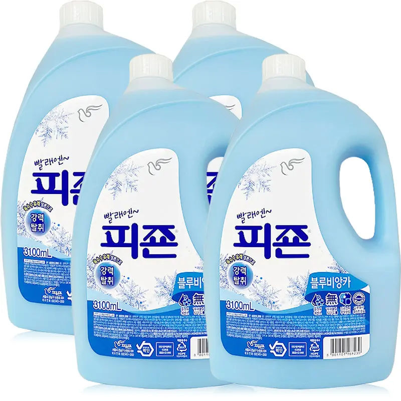 피죤 미모사 3100ml x 4개 섬유유연제 세탁유연제