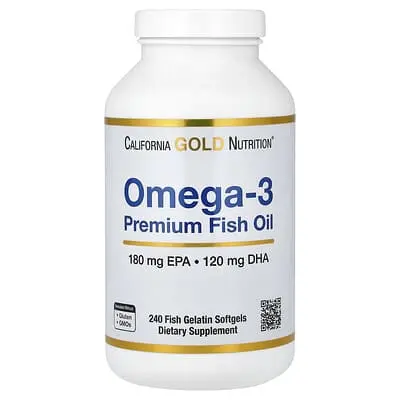 California Gold Nutrition (캘리포니아골드뉴트리션), 오메가3, 프리미엄 피쉬 오일, 피쉬 젤라틴 소프트젤