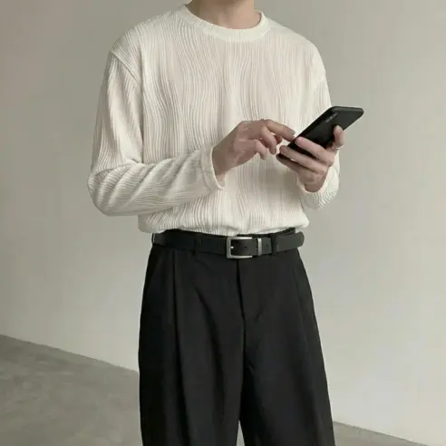 찰리앤 데일리 가죽 남성 벨트