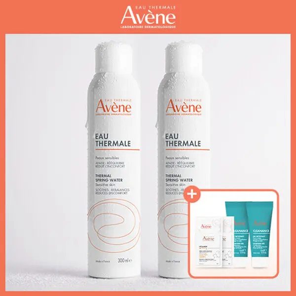 (한가위 한정특가) 아벤느 이드랑스 아쿠아 크림 인 젤 50ml 2개 시칼파트 크림 5ml 2개+체험 키트 4개