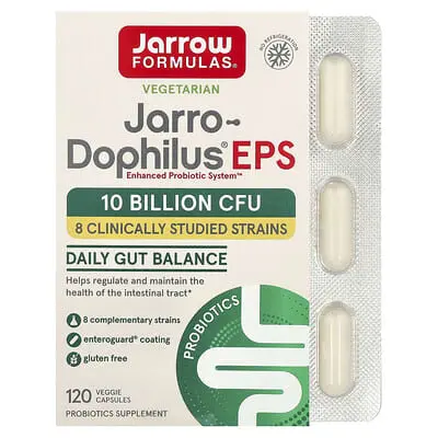 Jarrow Formulas (자로우포뮬러스), Jarro-Dophilus® EPS, 베지 캡슐 120정(캡슐당 100억CFU)