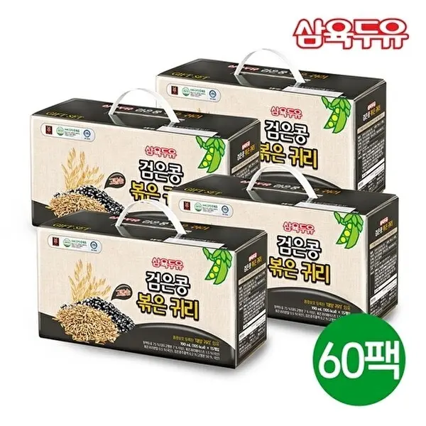 삼육두유 삼육 검은콩앤칼슘 두유 190ml x 60팩