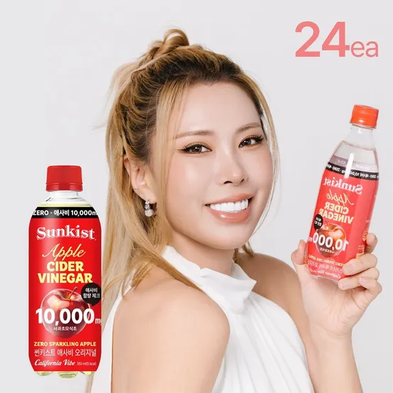 [광동][본사직영] 썬키스트 애사비 제로 스파클링 350ml 24입