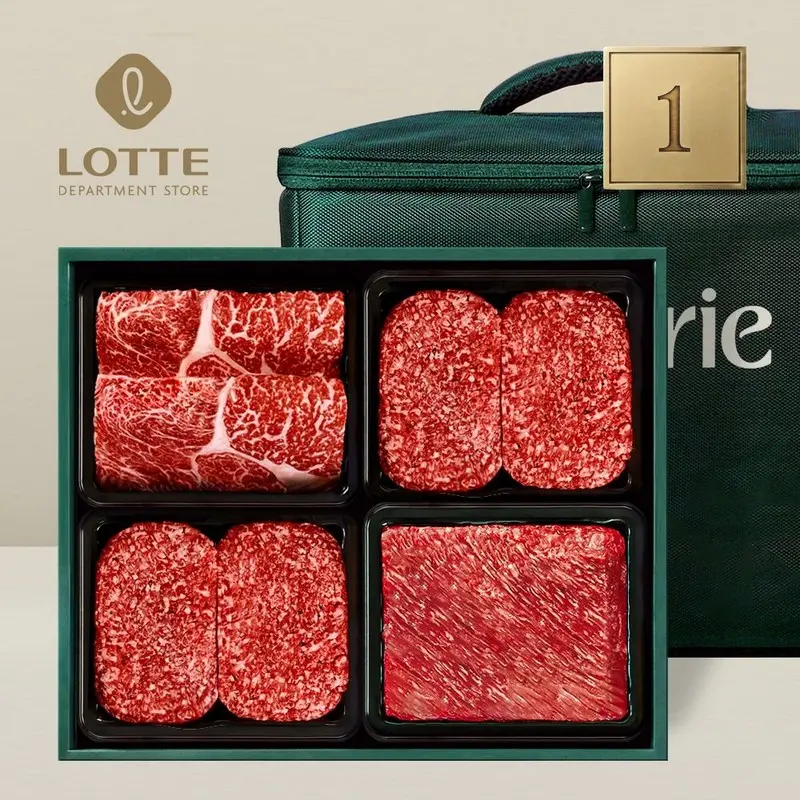 [대한사람대한으로]1등급 한우세트 진품4호 (1.6kg, 각400g 등심+불고기용+불고기용+국거리)