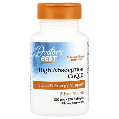 Doctor's Best (닥터스베스트), 고흡수 CoQ10, 100mg, 소프트젤 120정
