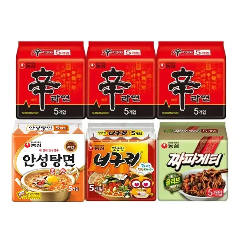 신신신안너짜(신라면15,안성5,너구리5,짜파5)
