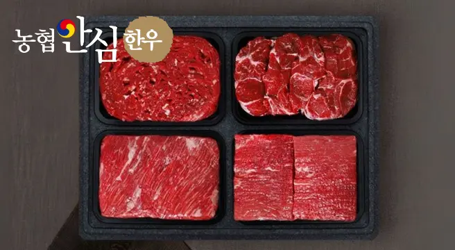 (신선집중) 농협안심한우 1등급 정육모듬세트 1.6kg