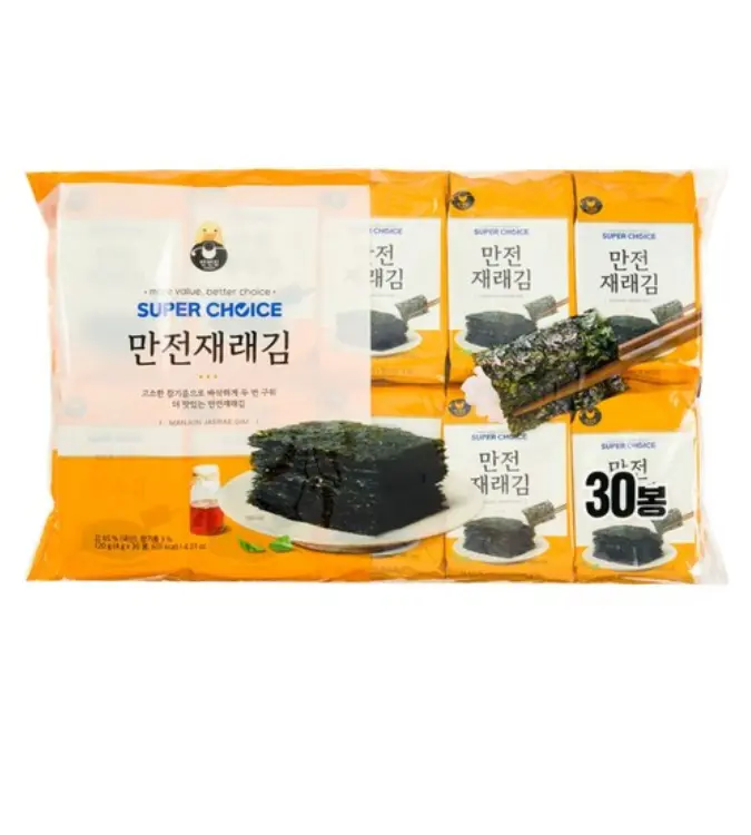 만전김 슈퍼초이스 만전재래김 4g 30개 (6,990원/무료)