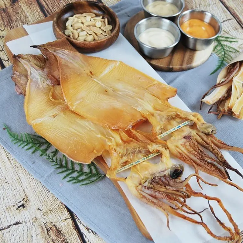 어부예찬 국내산 촉촉오징어 왕특대 8미(2미X4봉)+오징어채 1봉(50g)