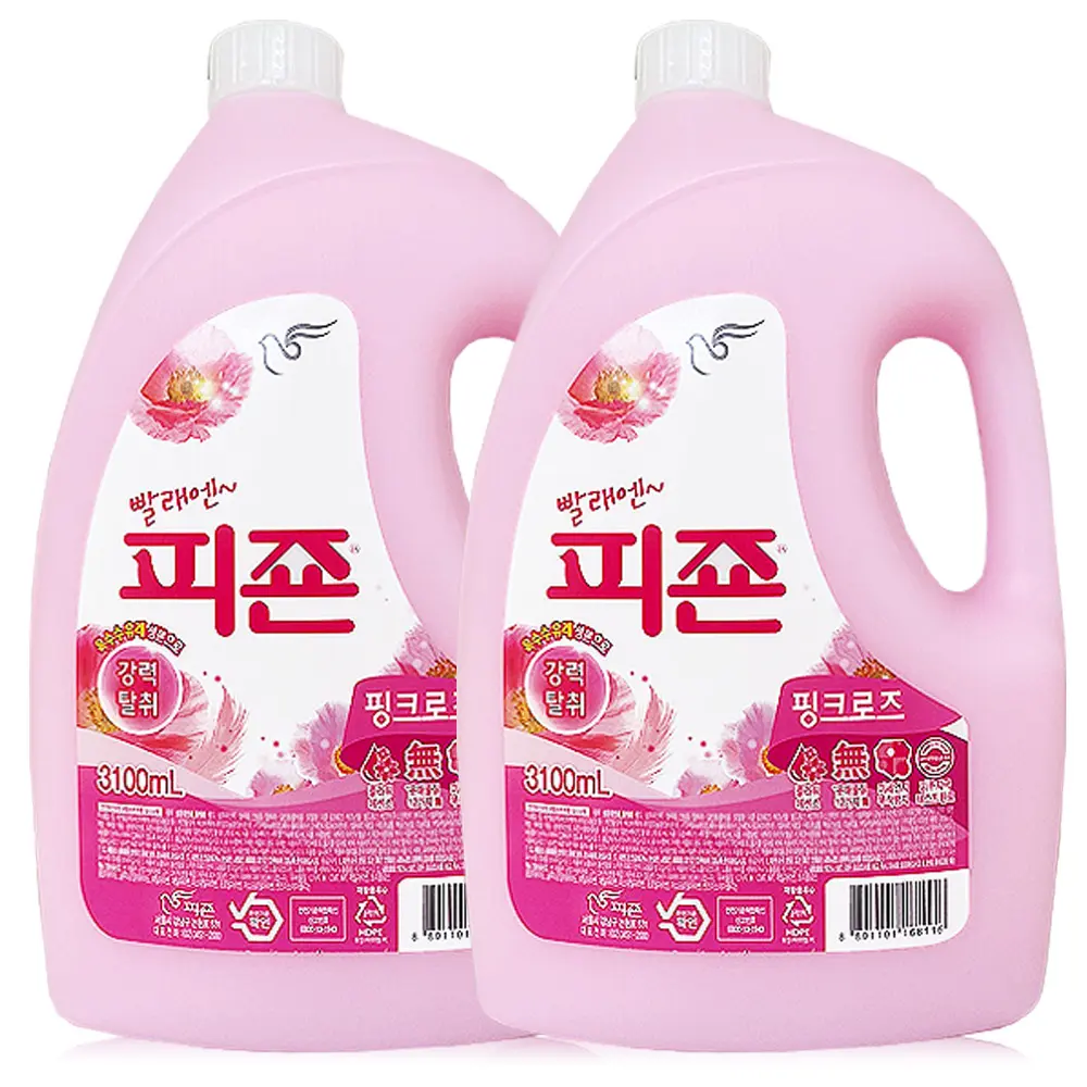 피죤 핑크 3100ml x 2개 섬유유연제 세탁유연제 (11,900원/무료)