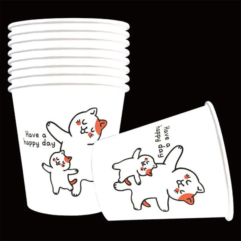 무료배송 페이퍼맥스 고양이 종이컵 2000개/1박스