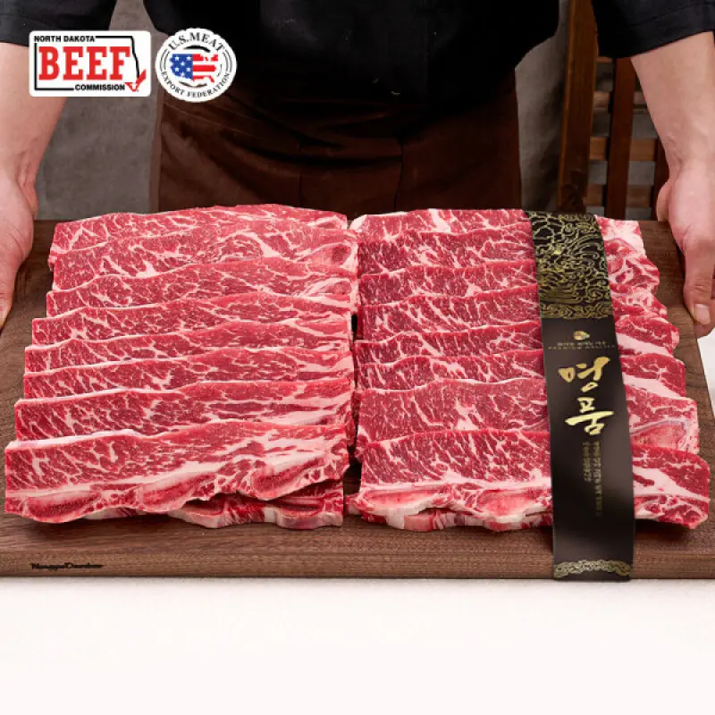 (신선집중) 미국산 초이스 등급 LA갈비 2kg / 6 7 8번 꽃갈비 1kg x 2팩 (2kg)