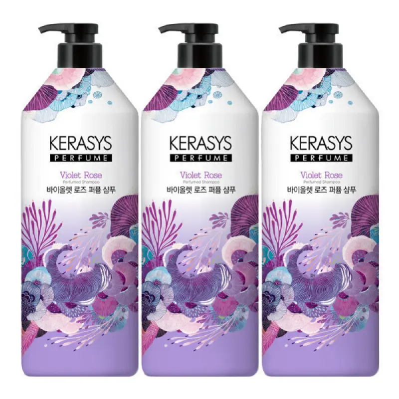 케라시스 퍼퓸 바이올렛 로즈 샴푸 1L 3개