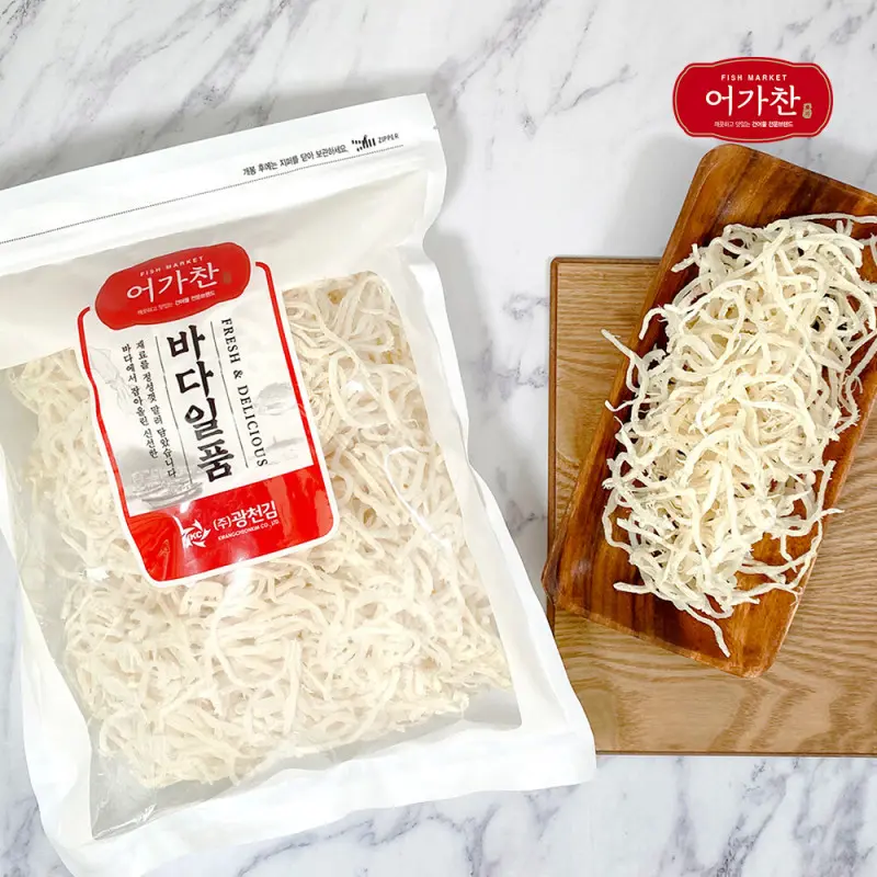 (신선집중) 어가찬 바다일품 백진미채 800g / 믿고 먹는 국내가공 건어물 진미채 1위 어가찬