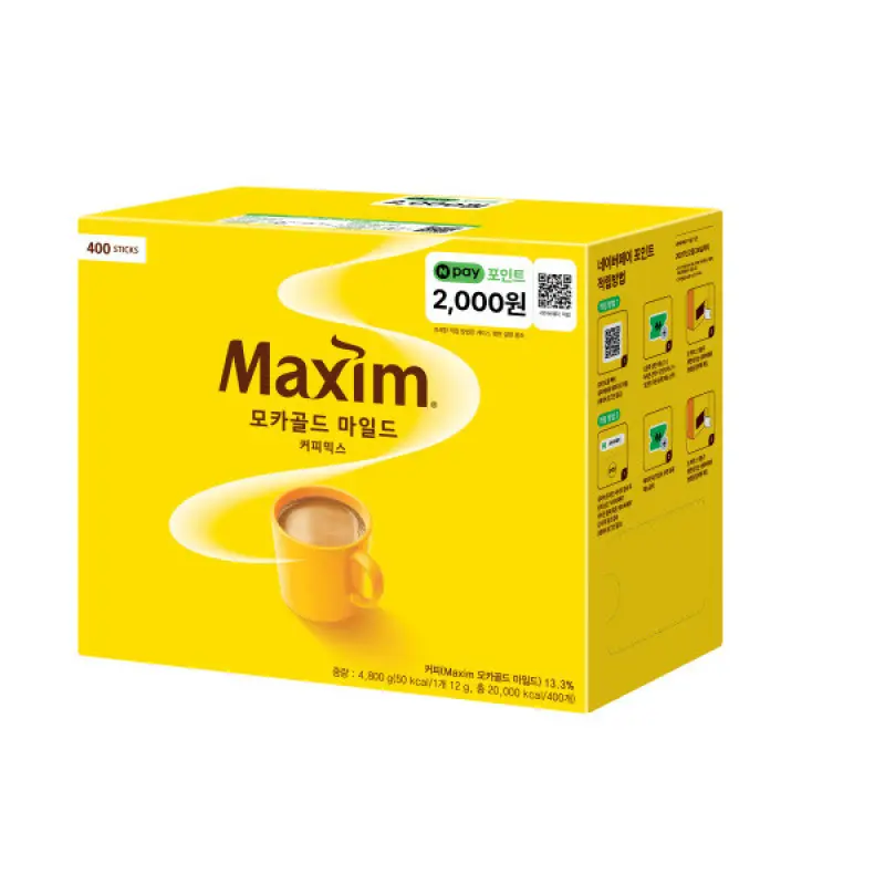 맥심 모카골드 마일드400T + N pay 2000원 (네이버페이 포인트)