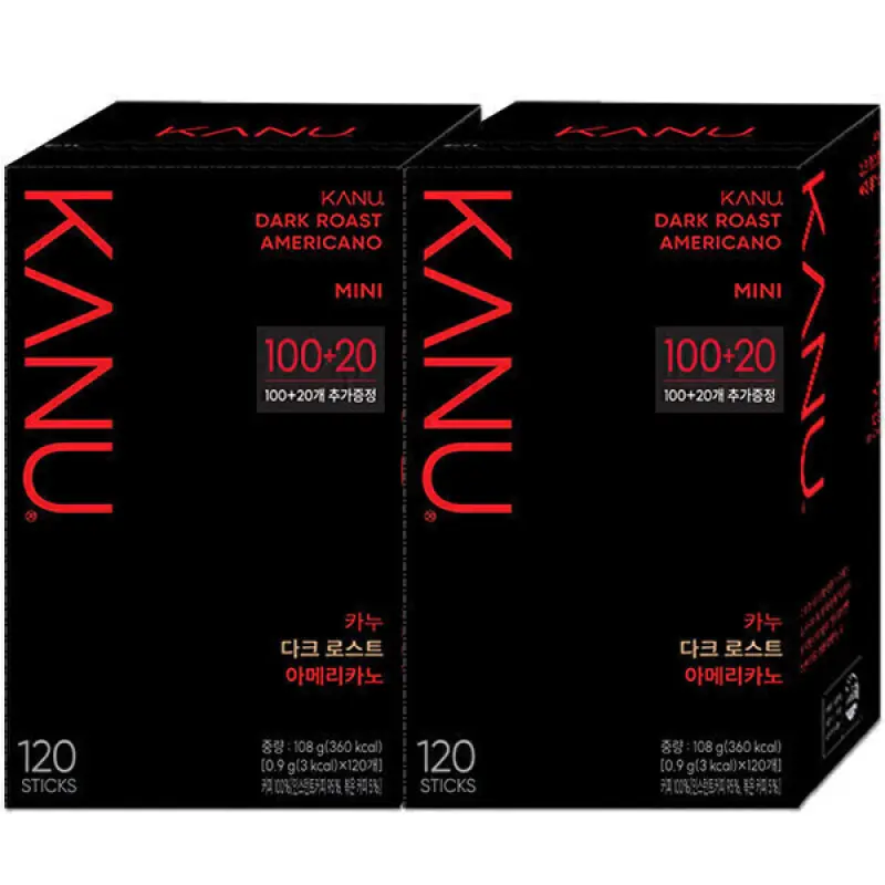 카누 미니 다크 로스트 120Tx2개 총240T