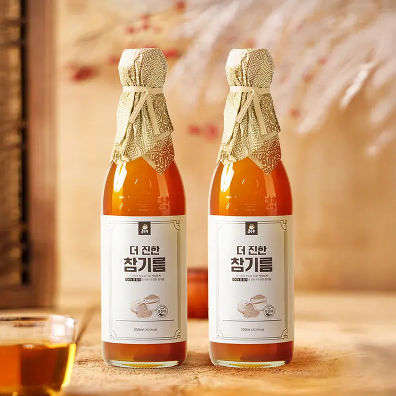 홍주부 더진한 참기름 350ml+350ml (13,333원/무료)