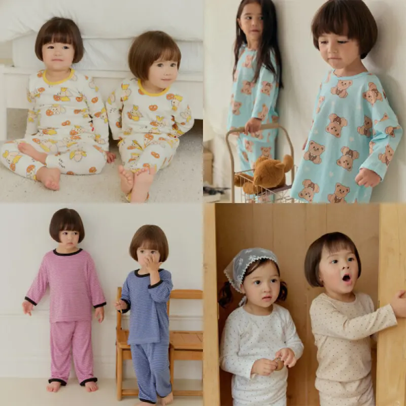 30% 할인 6930원~ 가을 실내복 OPEN 긴팔 모달 골지 실내복 간절기 8부 아기 내의 내복