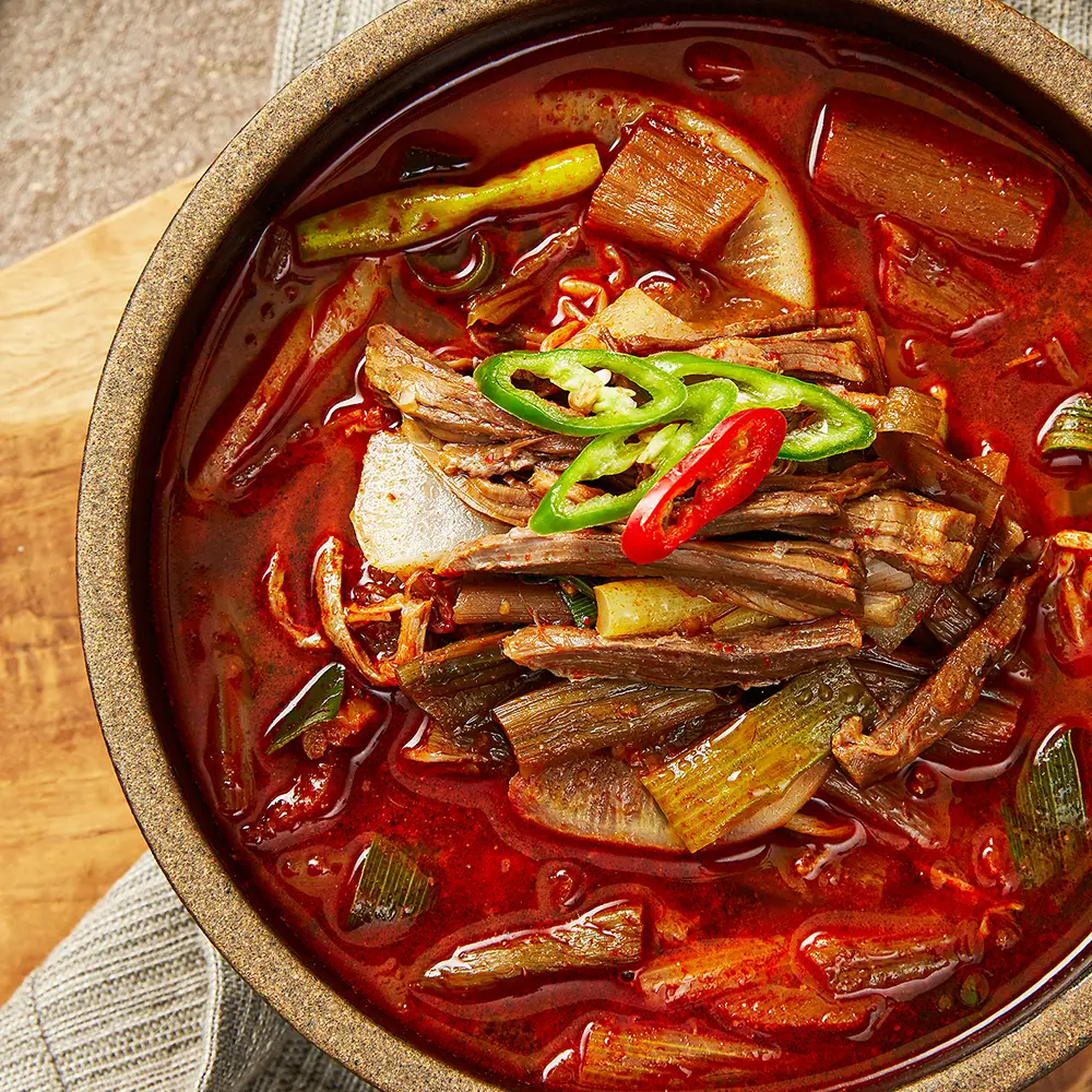 (리뷰이벤트) 얼큰 육개장 600g X 6팩 (17,888원/무료)