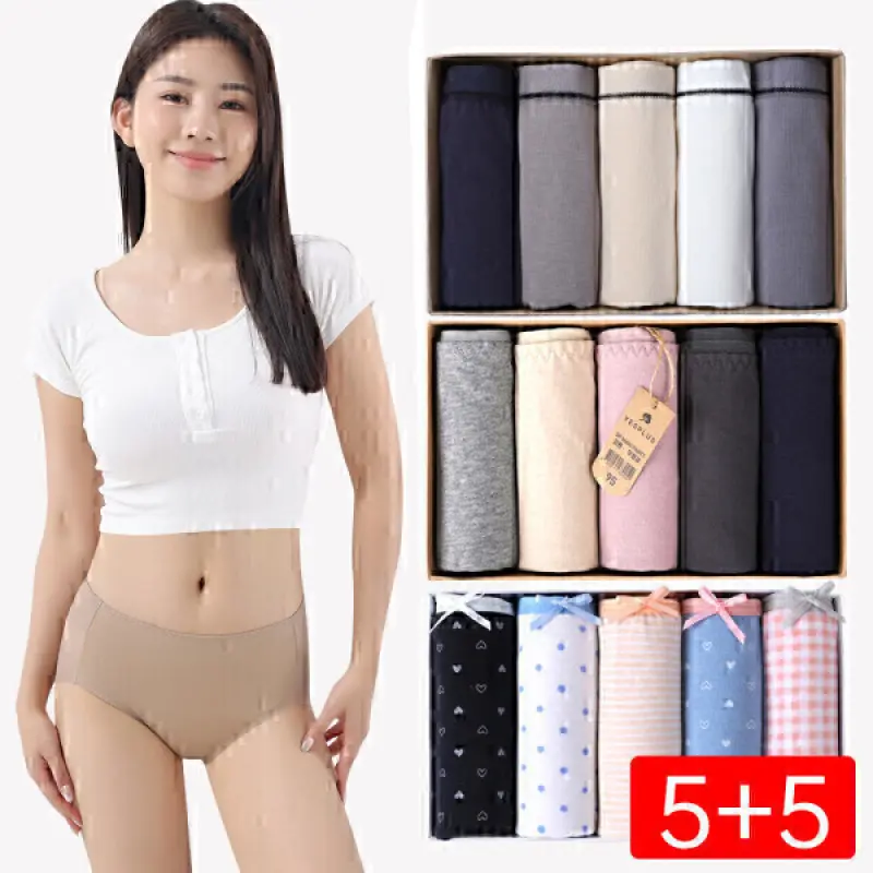 (18%+12% 선착순쿠폰) 5+5 여성팬티/5매입 2박스外언더웨어/노라인/위생/보정 사은품 증정