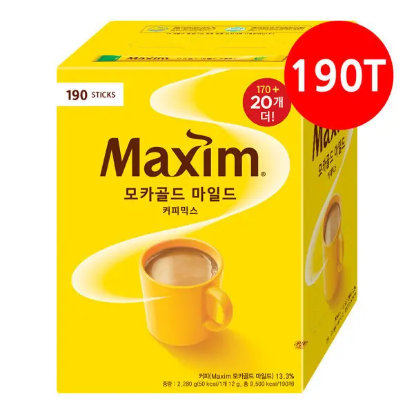 동서 맥심 모카골드 마일드 커피믹스 190T