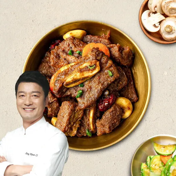 청오대 큰 양념갈비찜 1kgx4팩 총4kg