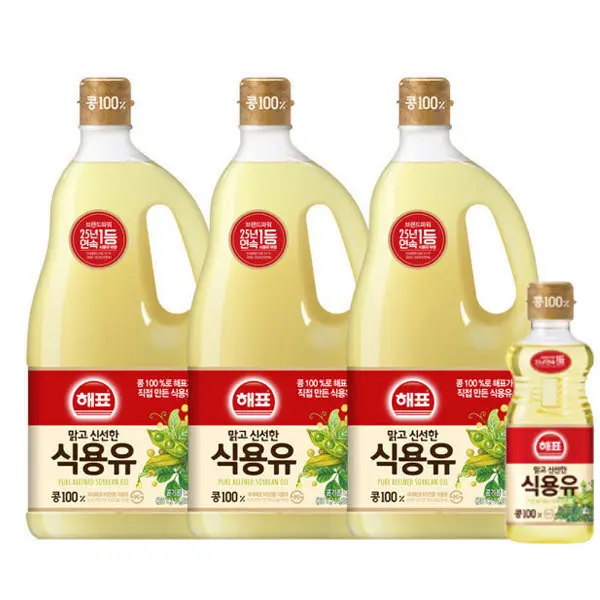 사조해표 식용유 1.8L x 3병 (+콩기름 250ML 증정)