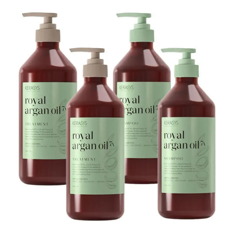 케라시스 아르간오일 7X 샴푸/트리트먼트 800ml 2개 / 손상모 광채윤기케어