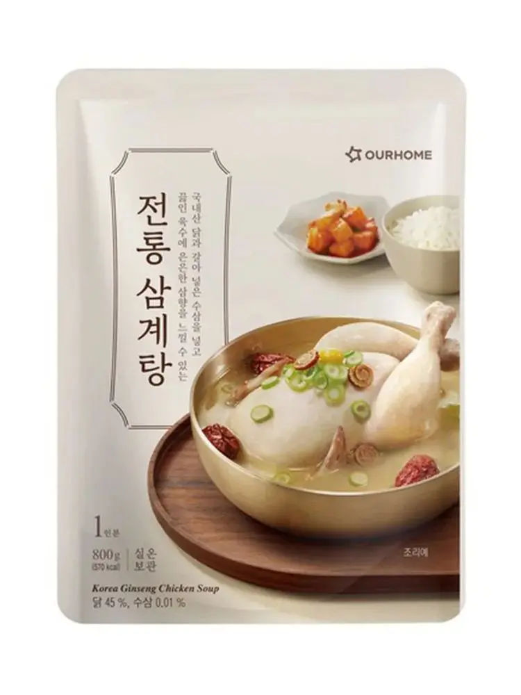 아워홈 진한 전통삼계탕 800g 실온보관 국내산 영계 (8,611원/무료)