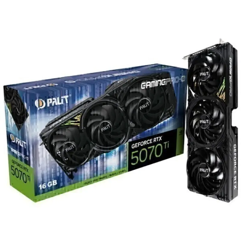 히트 PALIT 지포스 RTX 5070 Ti GAMINGPRO-S D7 16GB 이엠텍 /정품/오늘출발/안심포장/HIT