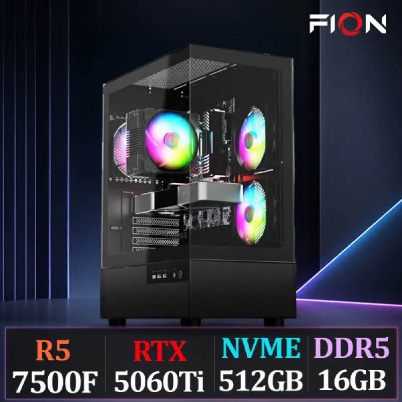 라이젠5 7500F RTX5060Ti 16G SSD 512GB 조립PC 게이밍 컴퓨터 AMD 데스크탑 본체 배그 로아 롤 발로란트